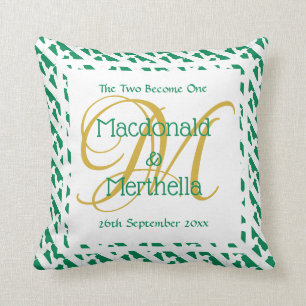 Coussin NIGERIA MARIAGE KEEPSAKE Deux deviennent un person