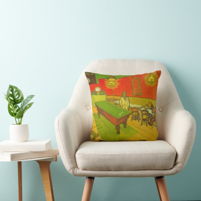 Coussin Night Cafe par Vincent van Gogh (Chaise)