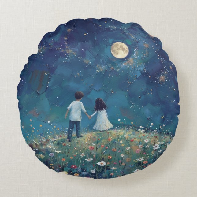 Coussin Night Sky Round (Devant)