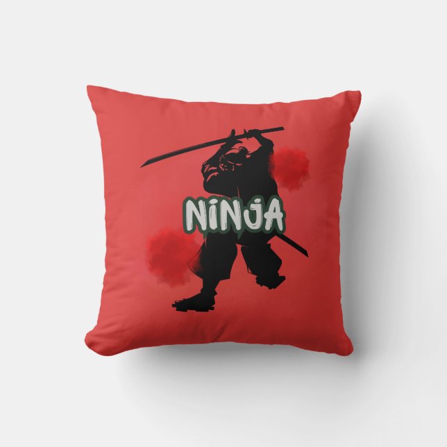 Coussin Ninja Lune de Sang (Recto)