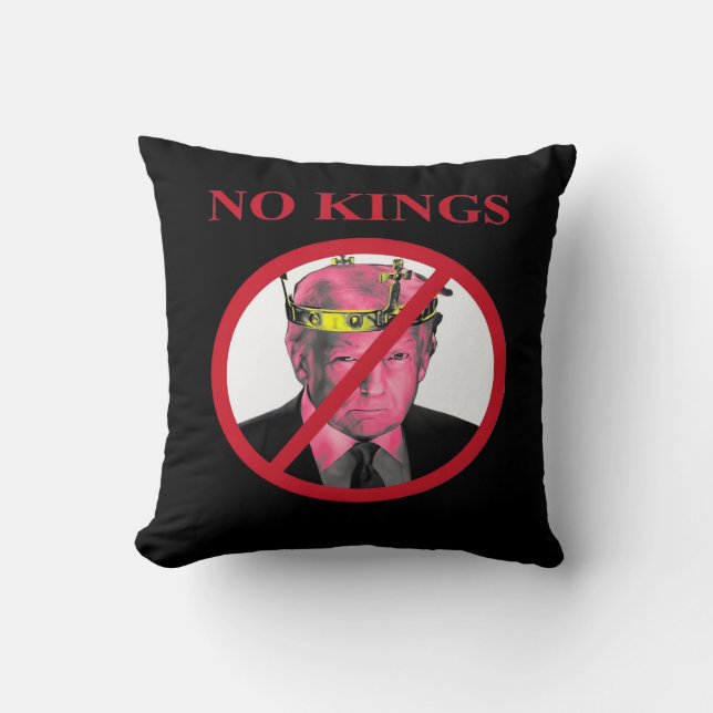 Coussin No Kings Anti Creative Graphic Style (Recto)