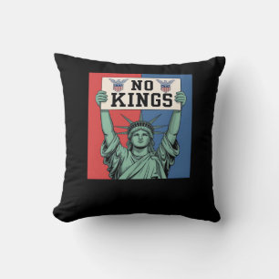 Coussin No Kings Style Patriotique Classique