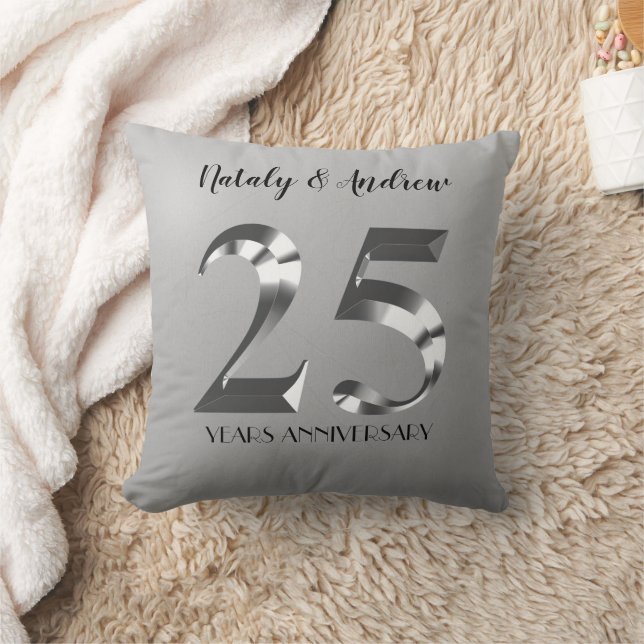 Coussin Noces d'argent 25 ans de mariage (Couverture)