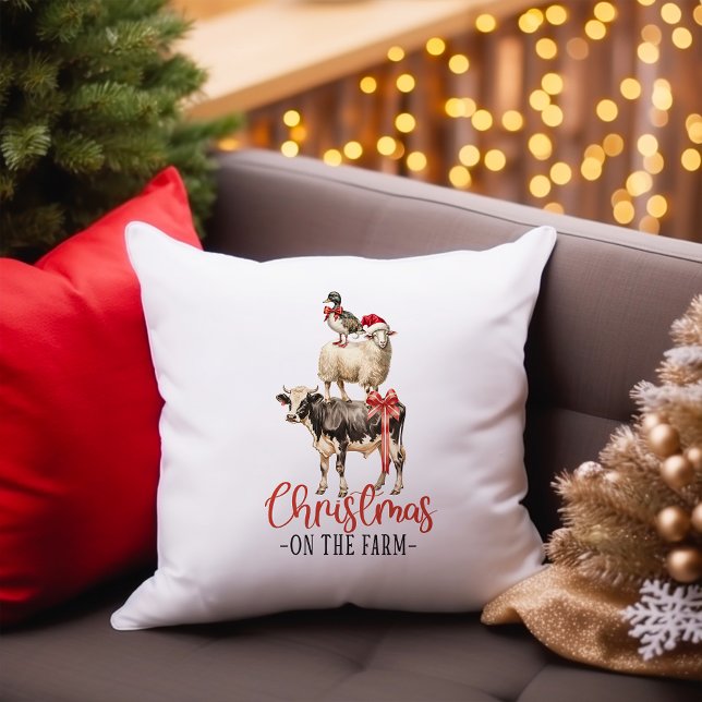 Coussin Noël à la ferme Barnyard animal (Créateur téléchargé)