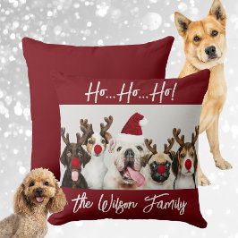 Coussin Noël Amoureux des chiens mignon