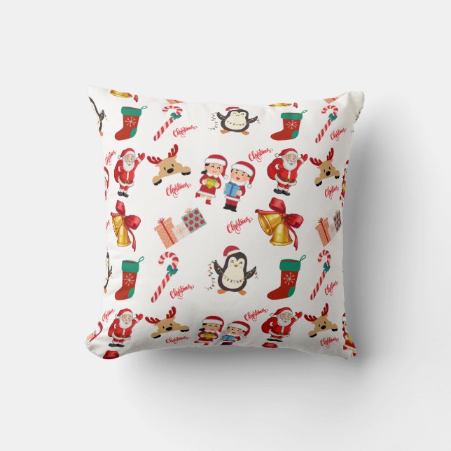 Coussin Noël avec ajout mignon (Recto)