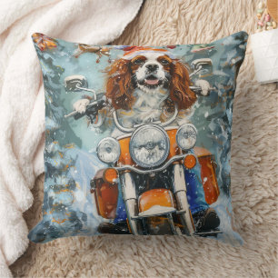 Coussin Noël Cavalier King Charles Spaniel