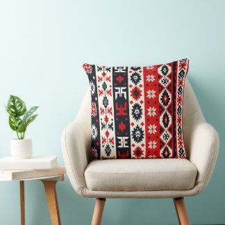 Coussin Noël culturel géométrique festif
