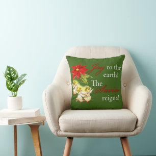 Coussin Noël Danser Bébé Anges sur l'oreiller à lancer d'o