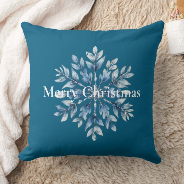 Coussin Noël de Flèche de neige Blue Winter (Couverture)