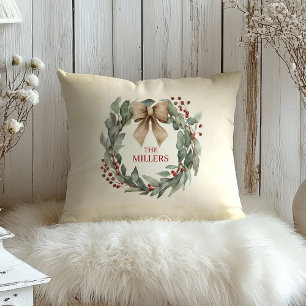 Coussin Noël de la chemise d'aquarelle