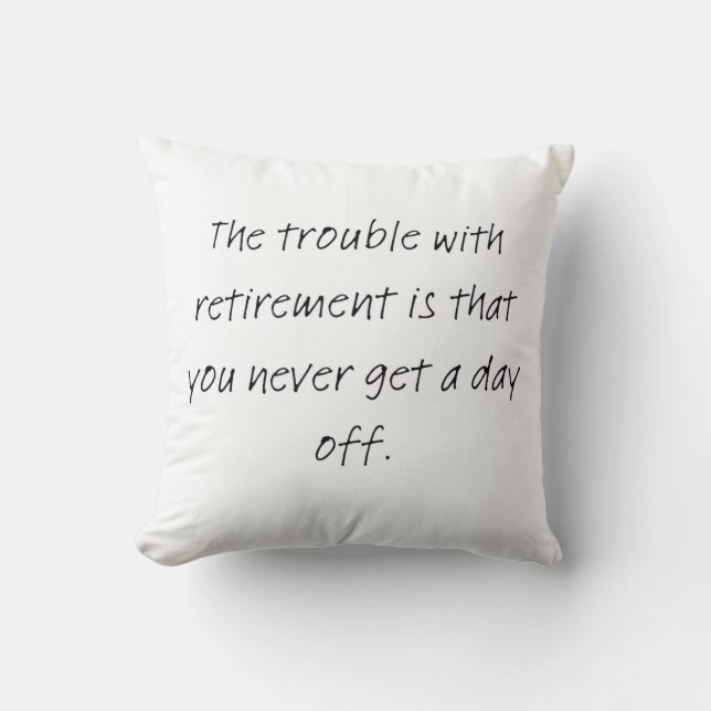 Coussin Noël de retraite  (Recto)