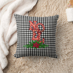Coussin Noel de tambours sur Buffalo Plaid Farmhouse