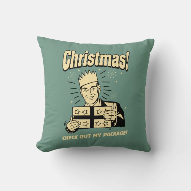 Coussin Noël : Découvrez mon forfait (Recto)
