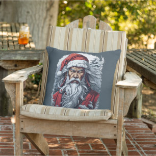 Coussin Noël des guerriers de Samurai Père Noël