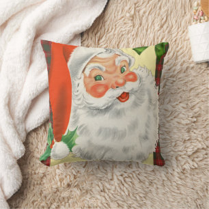 Coussin Noël du Père Noël vintage