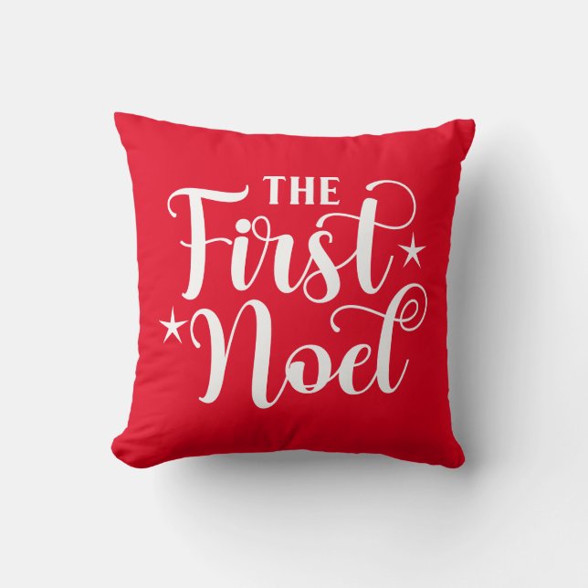 Coussin Noël du premier Noël (Recto)