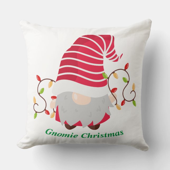 Coussin Noël Gnomie (Recto)