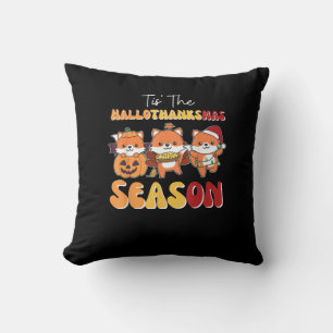 Coussin Noël Halloween C'Est La Saison Hallothanksmas