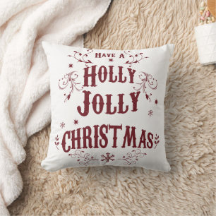Coussin Noël Holly Jolly Vintage