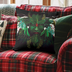 Coussin Noël Homme vert