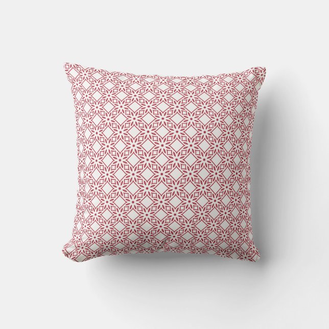 Coussin Noël Motif rouge et blanc (Recto)