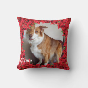 Coussin Noël Nom personnalisé de l'animal / Photo
