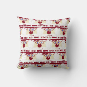 Coussin Noël Père Noël HO ! Oh ! Oh ! Il vous regarde !