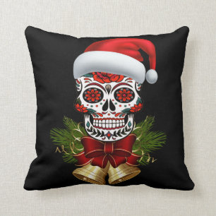 Coussin Noël Père Noël Jour Du Crâne Sugar Morts