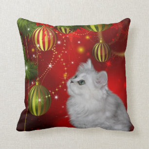 Coussin Noël persan de chaton