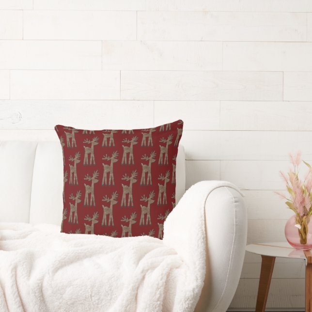 Coussin Noël Red Reindeer (Canapé)