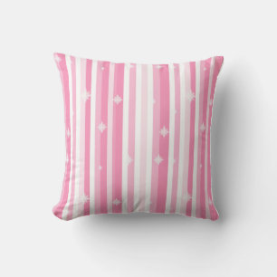 Coussin Noël rose et blanc