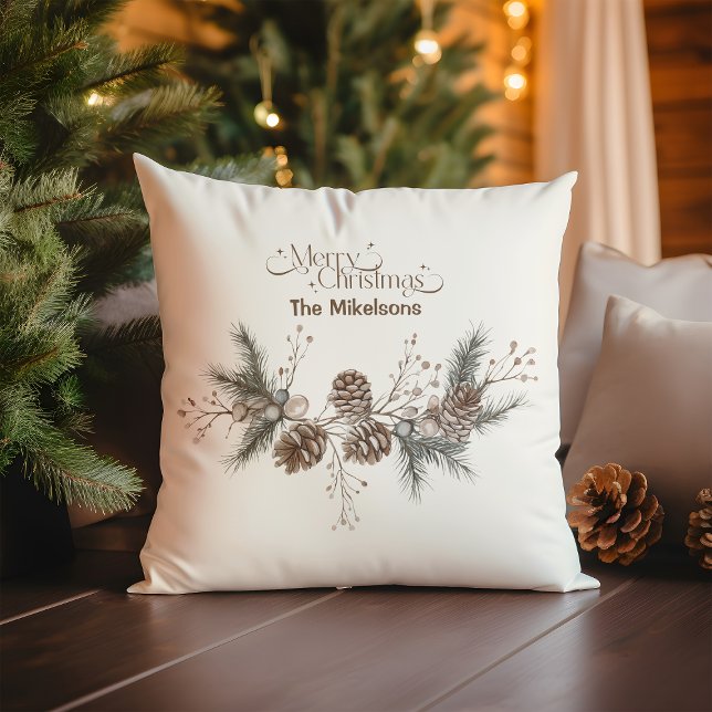 Coussin Noël rustique Festif Cosy (Créateur téléchargé)