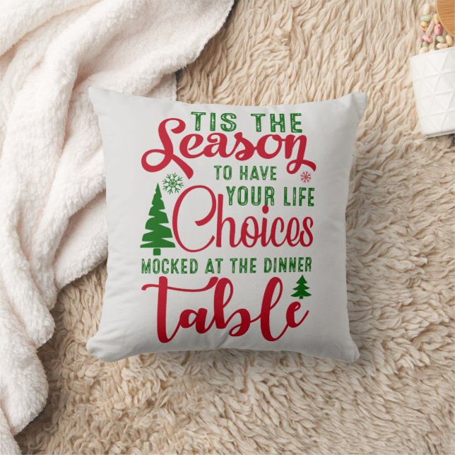 Coussin Noël saison de design de choix (Couverture)