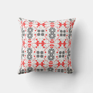 Coussin Noël Scandinave Folk Art Runic Motif