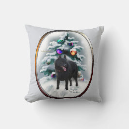 Coussin Noël Schipperke