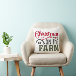 Coussin Noël Sur Le Décor De La Ferme