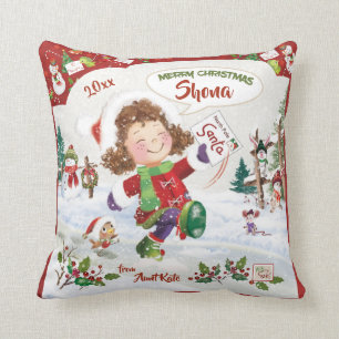 Coussin Noël, trouvent 3 Bells, activité mignonne de
