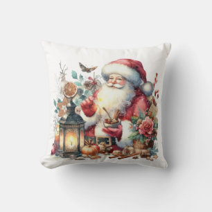 Coussin Noël vintage père Noël