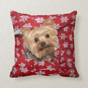 Coussin Noël Yorkie