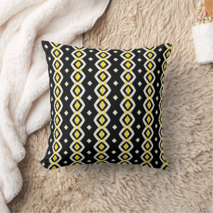Coussin noir abstrait moderne