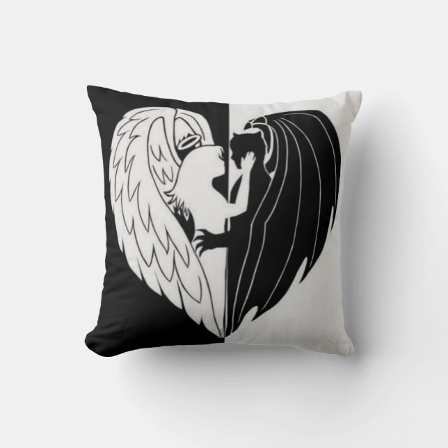 Coussin Noir blanc (Recto)