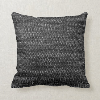 Coussin noir de denim