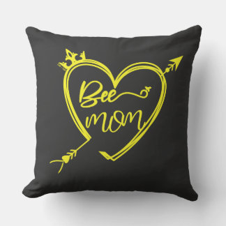 Coussin noir doux avec citation mignonne