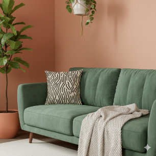 Coussin Noir et beige moderne rayé