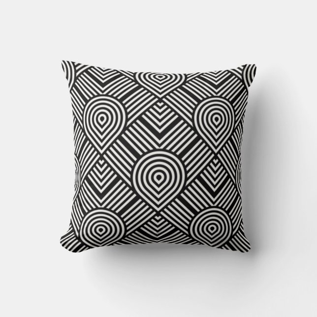 Coussin Noir et blanc (Recto)