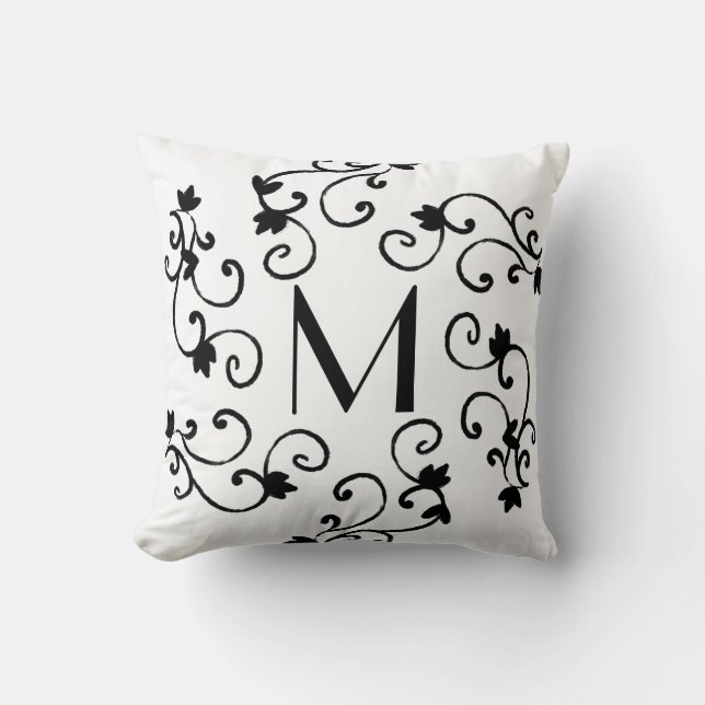 Coussin Noir et blanc (Recto)