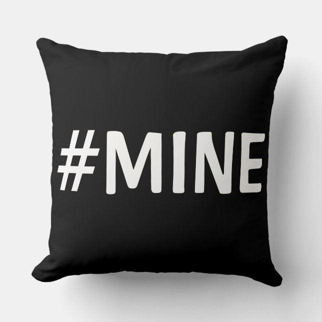 COUSSIN NOIR ET BLANC DE #MINE (Recto)