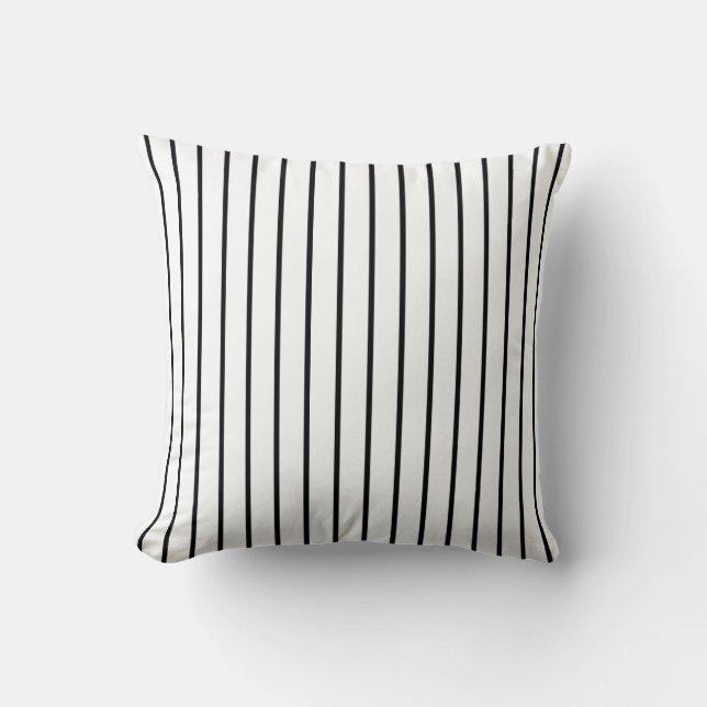 Coussin Noir Et Blanc Gratté (Recto)