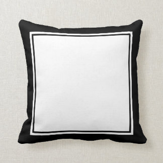 Coussin Noir et blanc simples